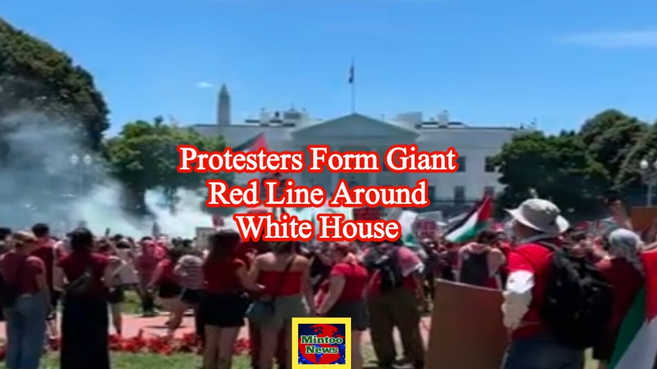 ’Biden, we are your red line!’: Pro-Palestine activists surround White House