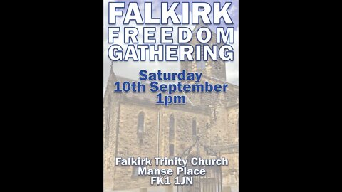 🕊️ FALKIRK FREEDOM GATHERING LIVE 🕊️ 10th SEP 2022 #falkirk