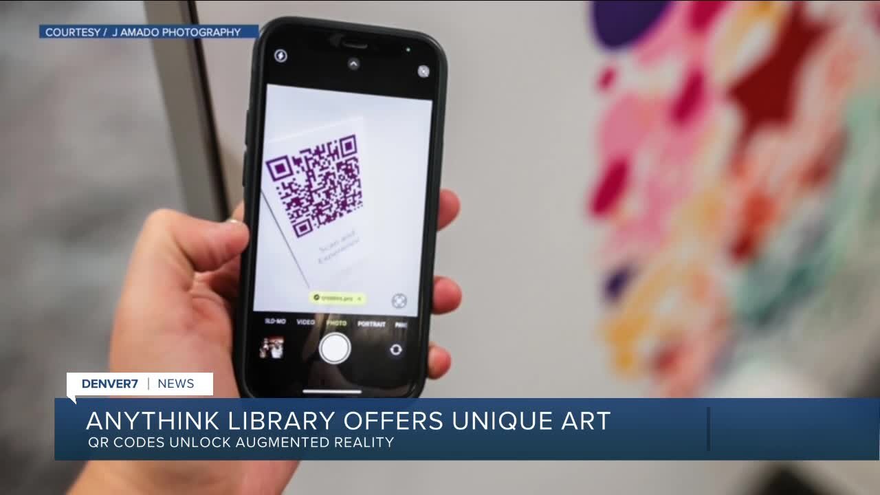 Anythink Library art exhibit has QR codes for AR experience