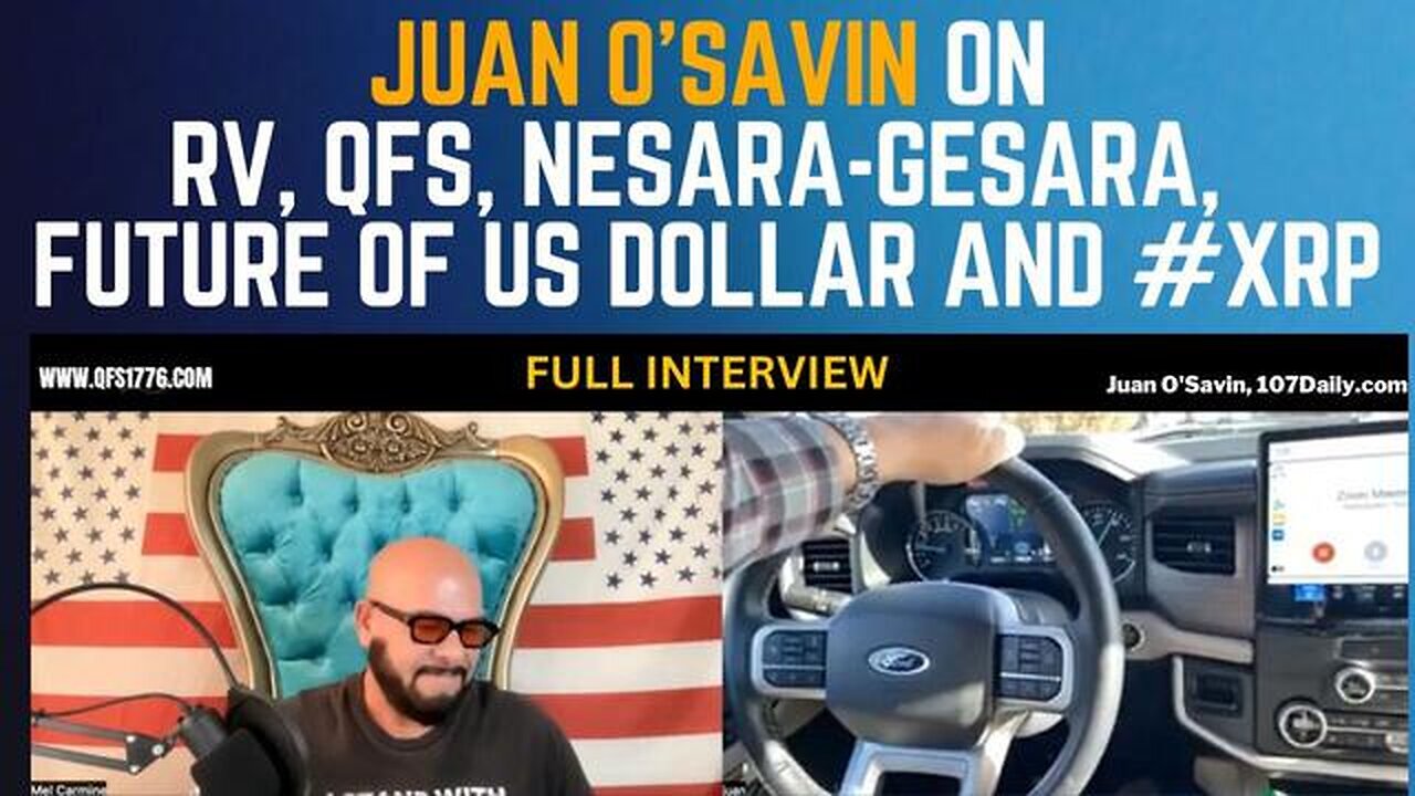 JUAN O' SAVIN: RV, QFS, NESARA, GESARA, XRP - THIS IS HUGE, STAY TUNED!