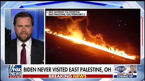 Sen JD Vance: Gov't Has Failed East Palestine, Ohio