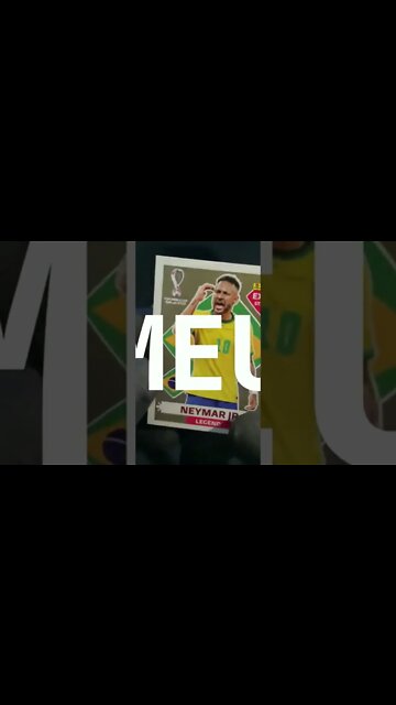 FIGURINHA DO NEYMAR DOURADA - TIREI O NEYMAR DOURADA COPA 2022