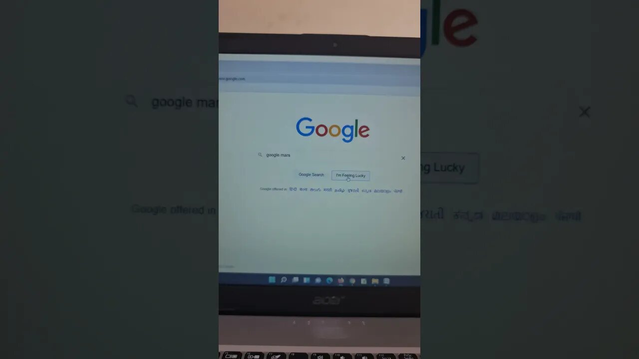 Google tricks no.67 (google mars) #shorts #youtubeshorts