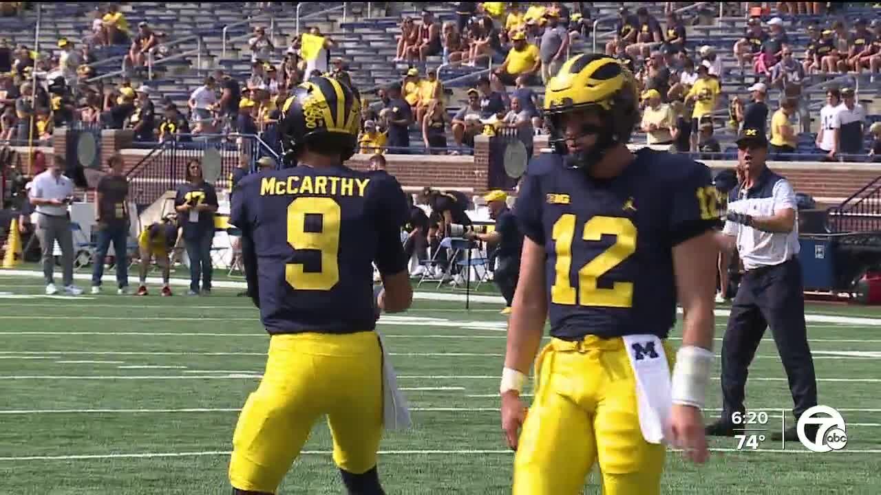 Jim Harbaugh calls Cade McNamara's start 'very good,' excited to see JJ McCarthy