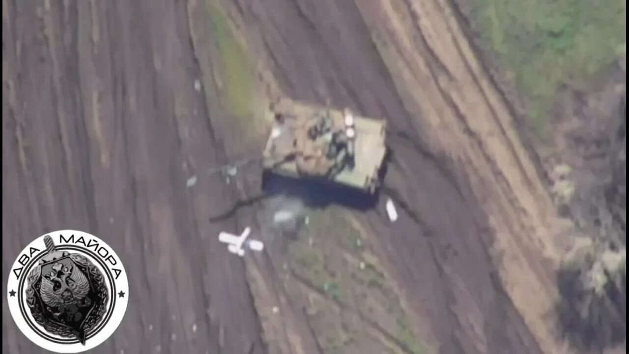 Ukrainian Tank Hit With Double-Tap of Lancets