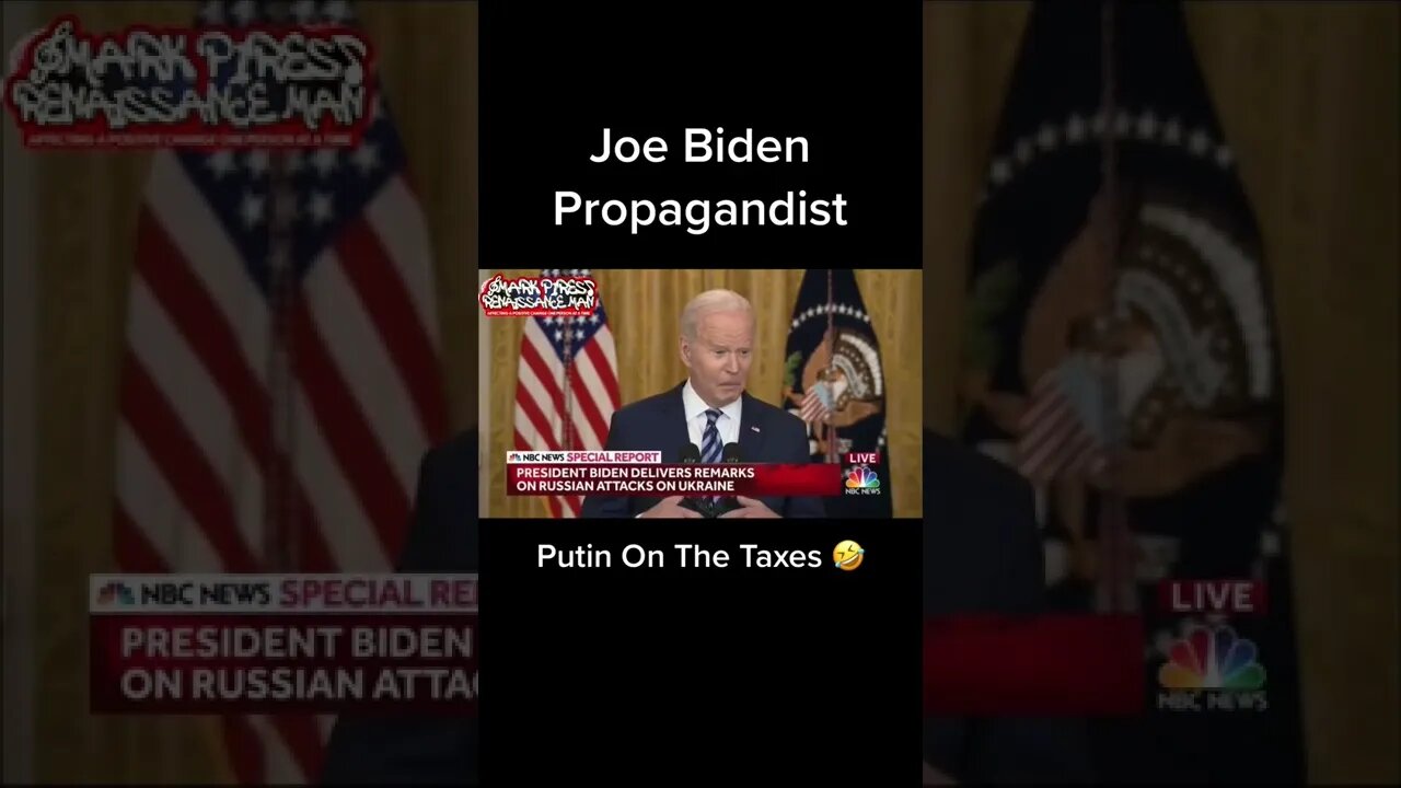 Biden On Inflation, It’s Putin’s Fault! He’s Putin on The Taxes #short