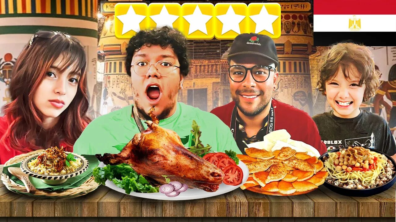 Americans React to EGYPTIAN FOOD and this happened…