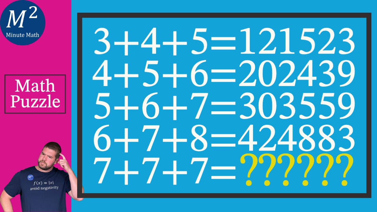 A Large Logic Number Puzzle that YOU can Solve? | Minute Math