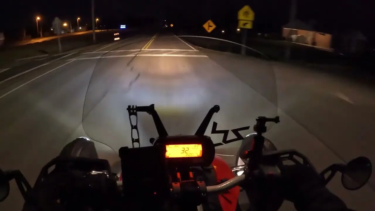 Night time riding 2022 Canam Ryker COLDNESS