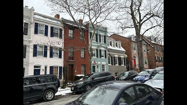 Winter Georgetown Walk❄️Exploring Historic Streets of Washington DC 🚶‍♂️ #GeorgetownDC #TravelVlog