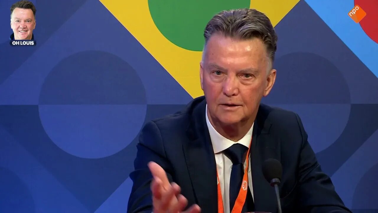 Van Gaal geïrriteerd tegen Jeroen van NOS: "Ik heb het 2x uitgelegd dus waarom lul je er nog over."