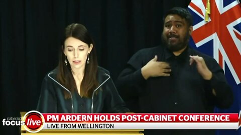 Jacinda Ardern asked about Interpol email leak re stopping journalists at press conference.