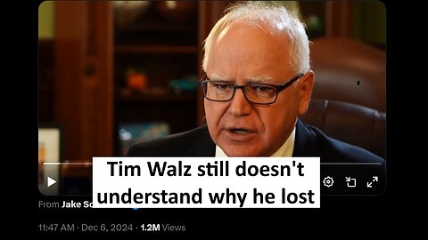 Tim Walz reflects on his loss