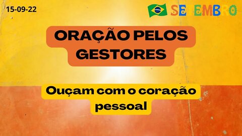 ORAÇÃO PELOS GESTORES