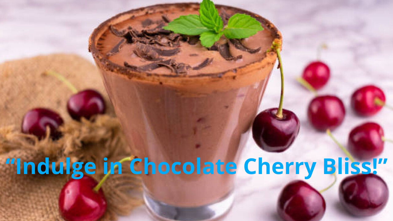 Chocolate Cherry Almond Smoothie: A Rich Indulgence