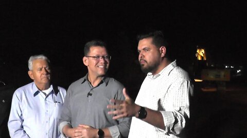 Governador Marcos Rocha visita as obras da Ro 135 em Alta Floresta D´Oeste Ro