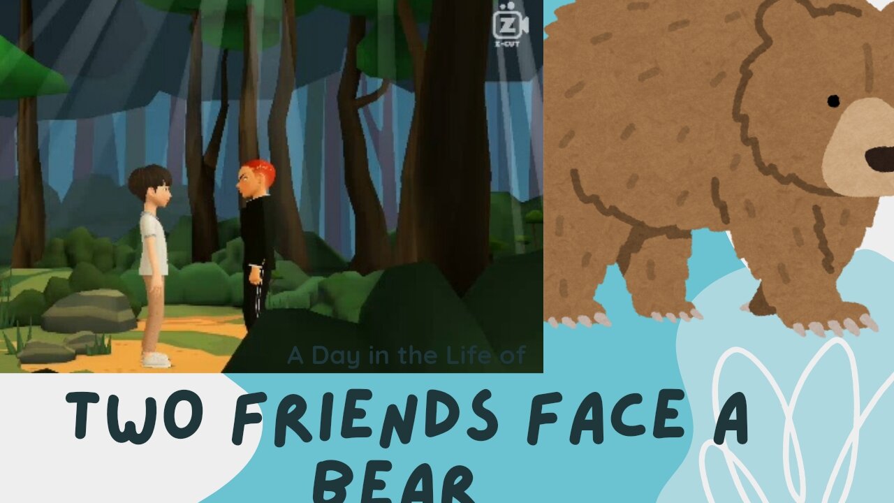 Two Friends Face a Bear in the Forest: A Tale of Courage and Quick Thinking