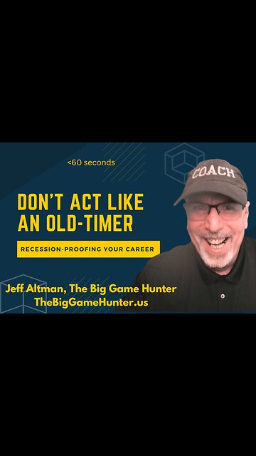 Recession-Proofing Your Career: Don’t Act Like an Old-Timer | JobSearchTV.com