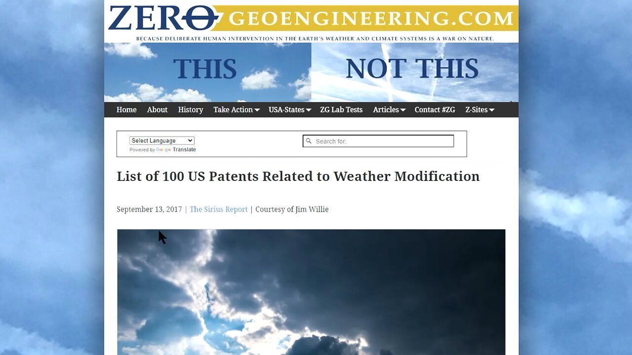 Weather Weapon Patents! SEARCH WayBackMachine, Internet Archive & Google Search🤷♂️