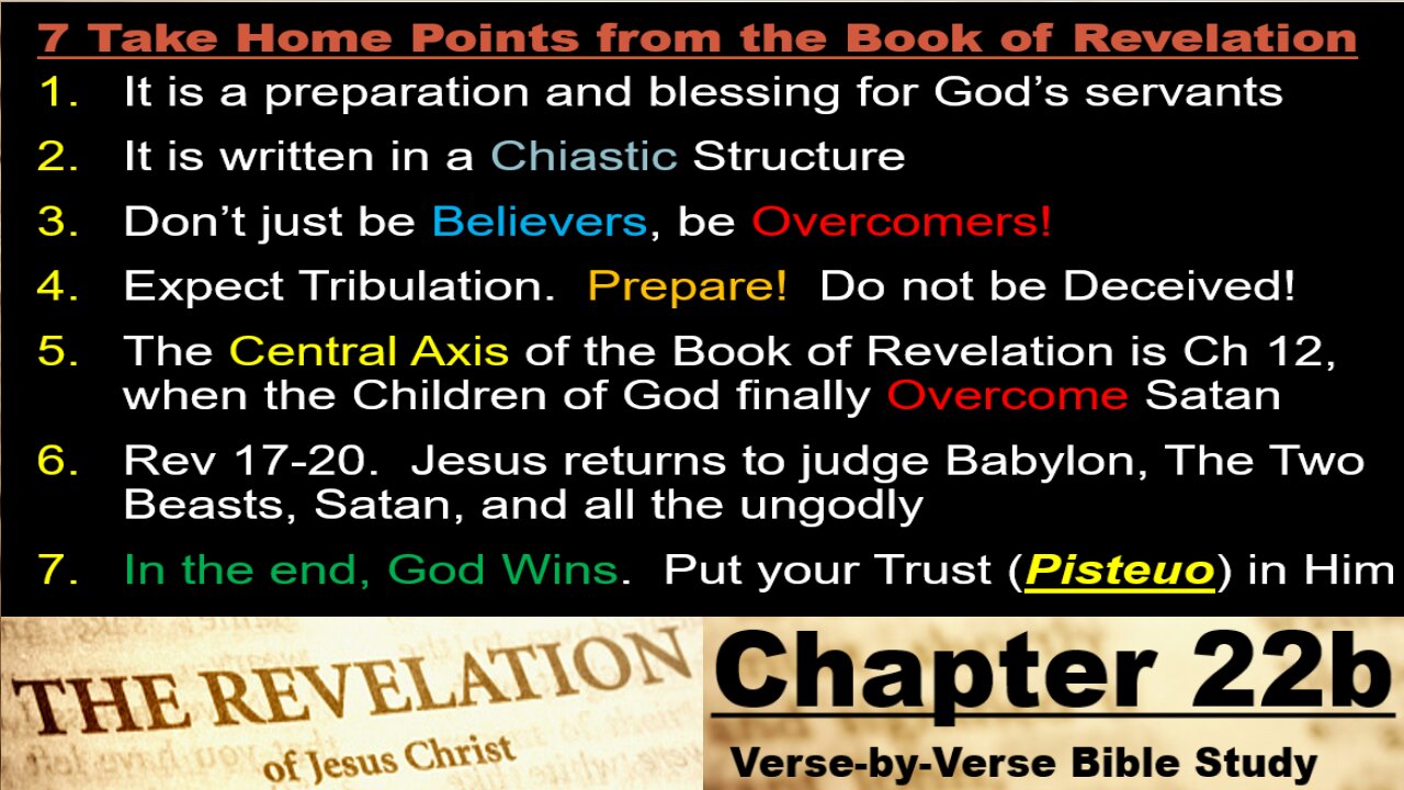 The Revelation of Jesus Christ - Chapter 22b