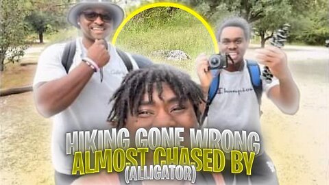 ALMOST CHASED BY ALIGATOR WHILE HIKING WITH FRIENDS🐊😨