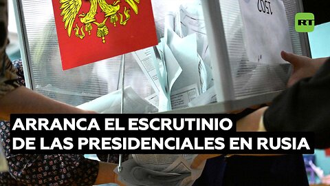 Arranca el escrutinio de las presidenciales en Rusia tras el cierre de los centros de votación