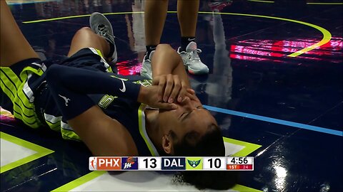 Sabally CLOBBERED Trying To Take Charge, Refs Call Foul On HER | Phoenix Mercury vs Dallas Wings