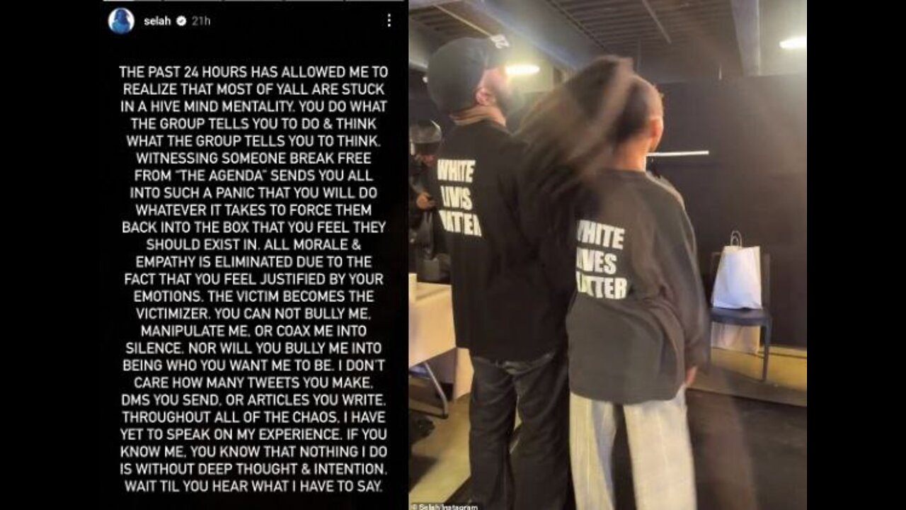 Kanye West, Candace Owens, Bob Marley's Grandaughter in White Lives Matter Tees!