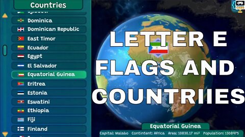 Letter E - Flags & Countries