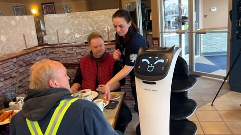 Robot server a hit at Lethbridge diner - April 12 - 2022 - Naveen Day