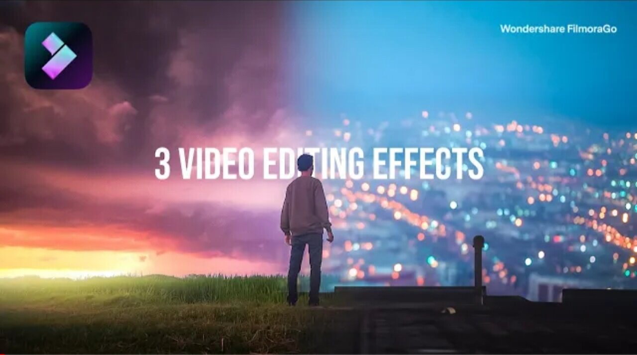 3 VIDEO EDITING EFFECTS in FilmoraGo - Mobile Editing Tutorial (Deny King)