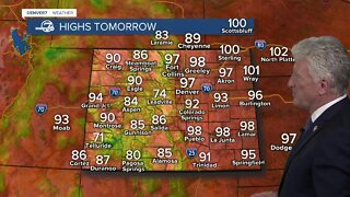 The streak of 90s will continue through Sunday