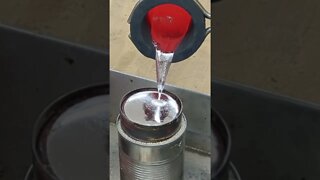 Experiment with Molten Metal #experiment #fire #cool #shorts