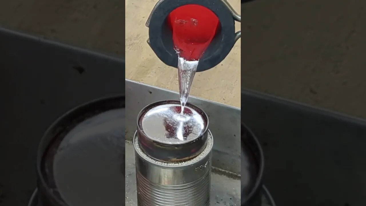 Experiment with Molten Metal #experiment #fire #cool #shorts