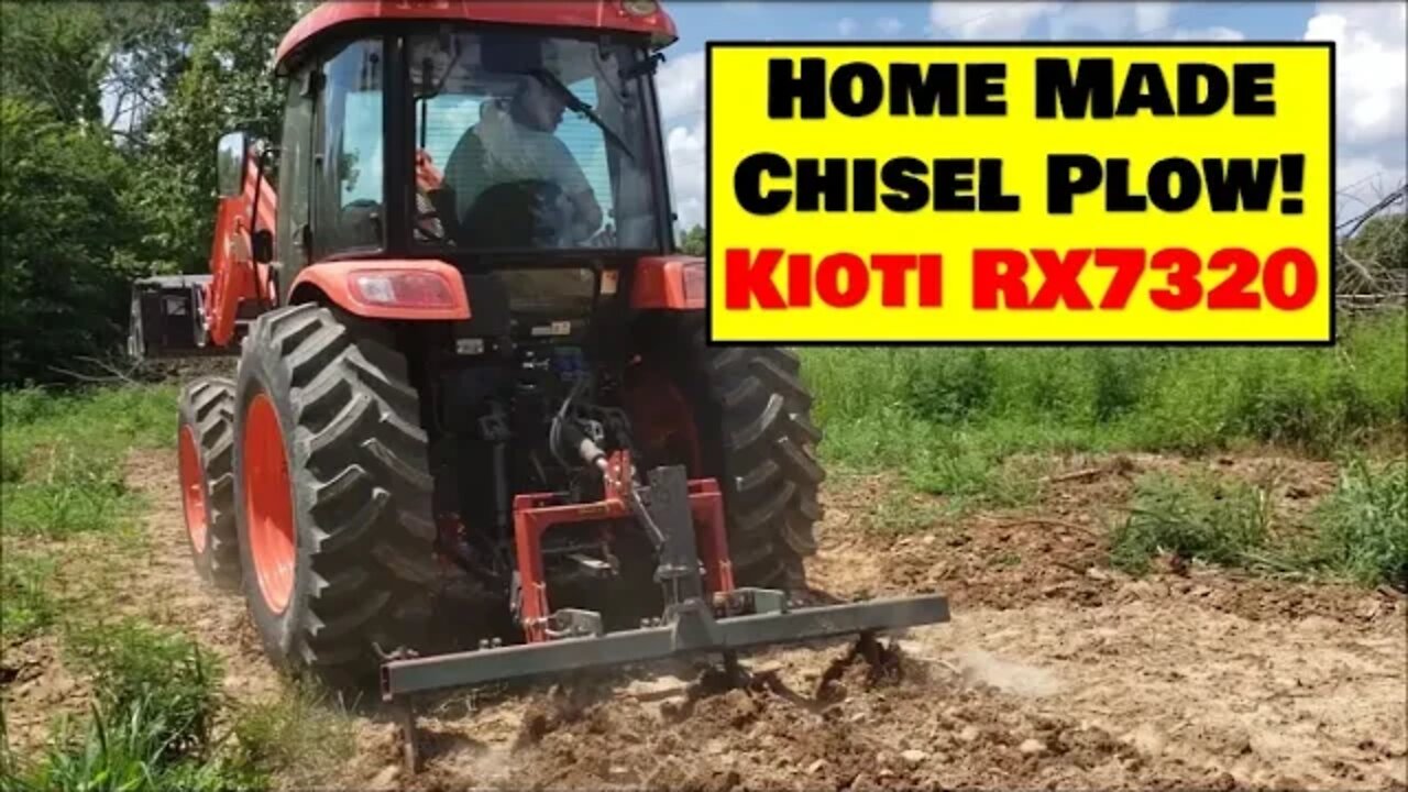 Home Made Chisel Plow Action! AND... Do a good deed today. KIOTI RX7320 Action.