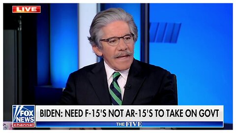 Joe Biden wants to ban AR-15's (but not F-15's?) & Geraldo Rivera thinks AR means Automatic Rifle
