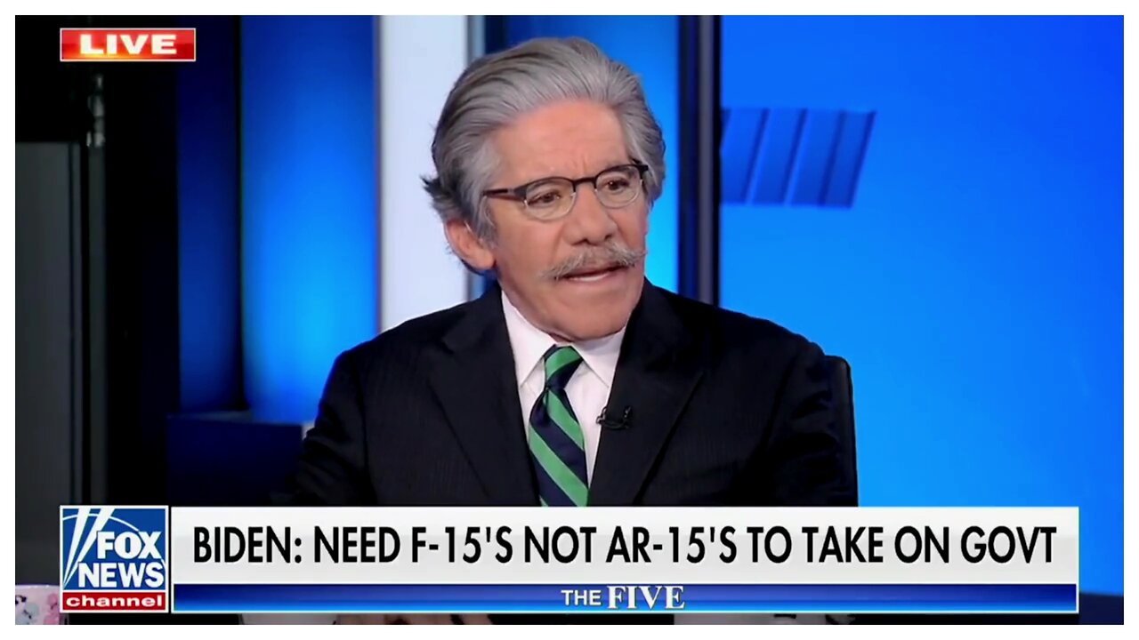 Joe Biden wants to ban AR-15's (but not F-15's?) & Geraldo Rivera thinks AR means Automatic Rifle