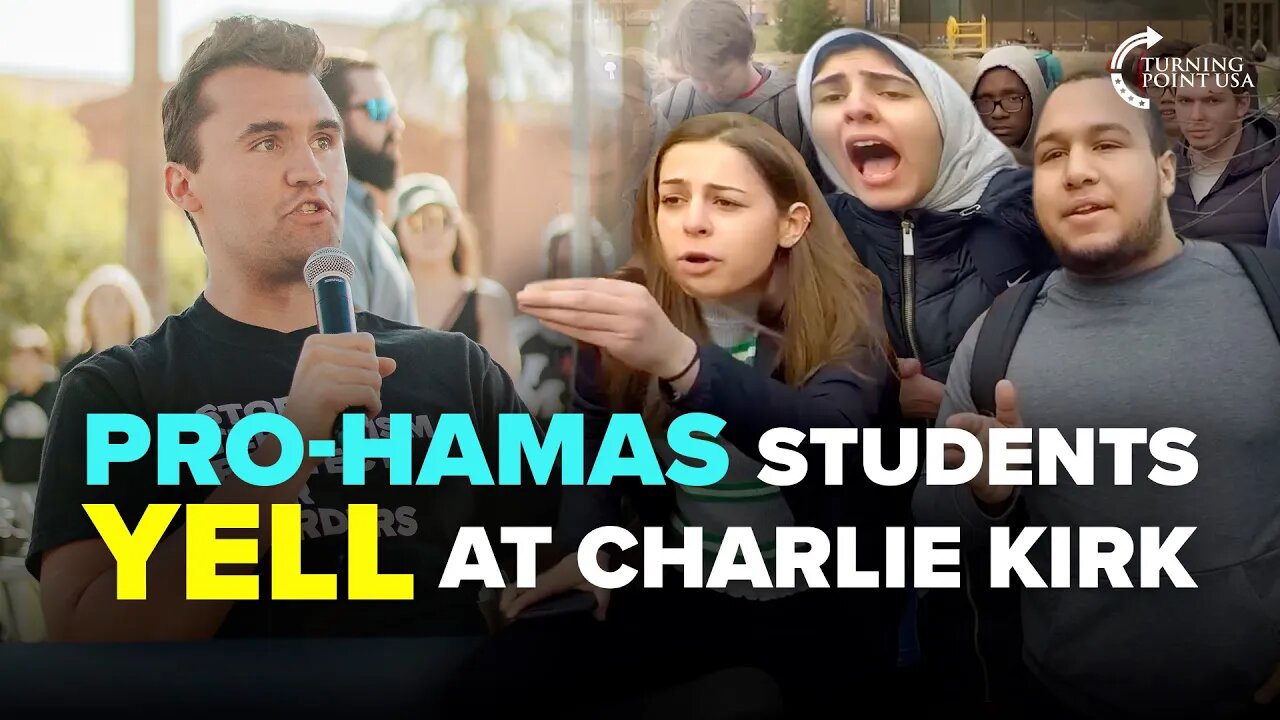 Hamas Sympathizers YELL At Charlie Kirk Over FACTS 👀