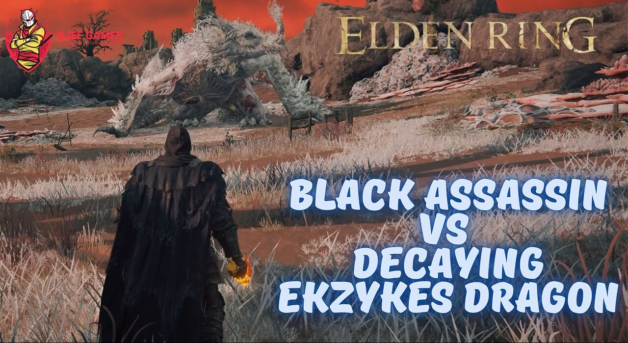 Elden Ring, Black assassin vs Decaying Ekzykes Dragon