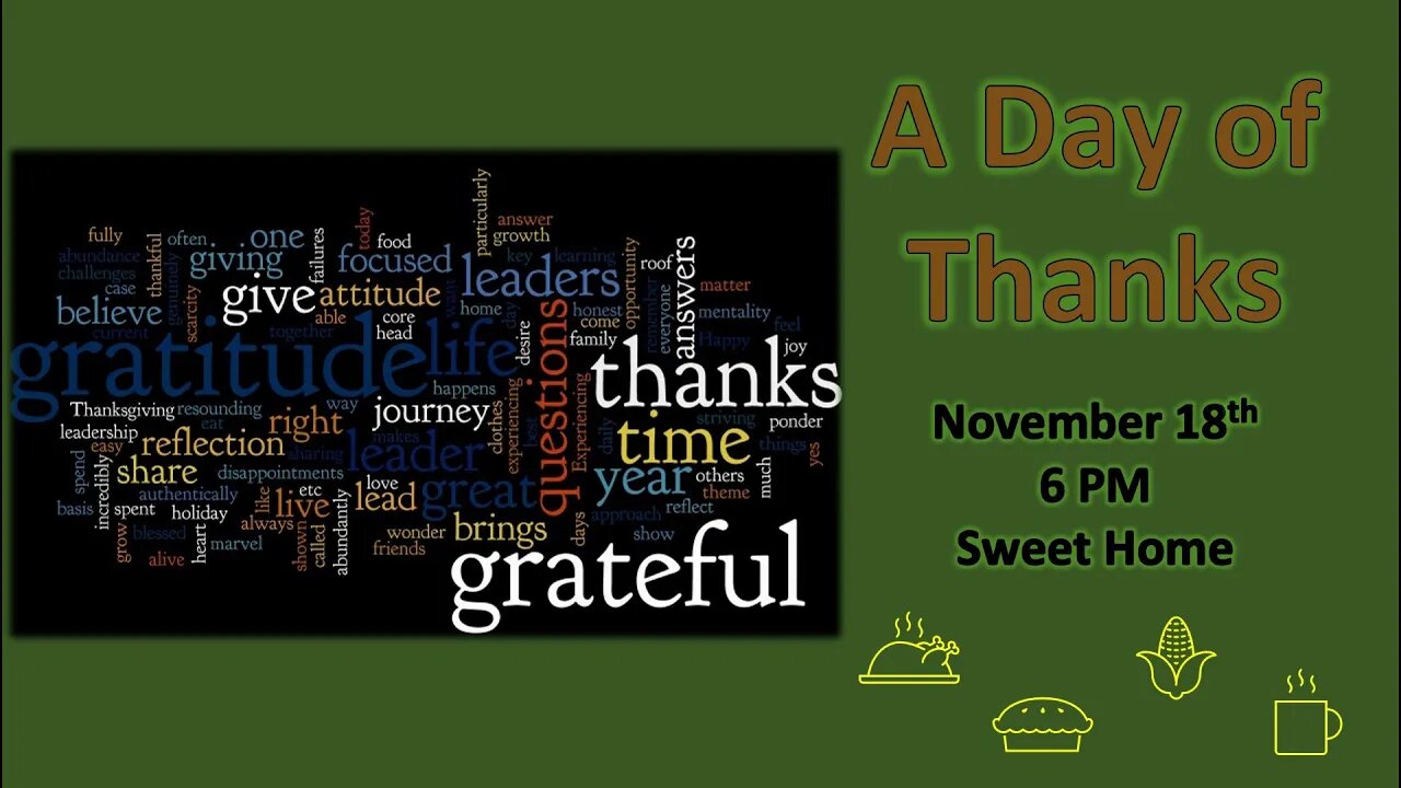 A Day of Thanks - Lampstand Family Style!