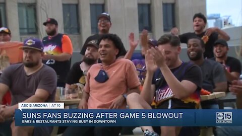 Suns fans buzzing after Game 5 blowout