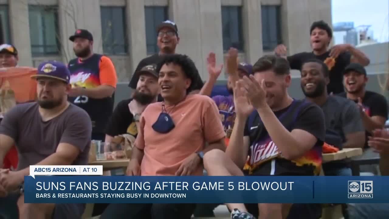 Suns fans buzzing after Game 5 blowout
