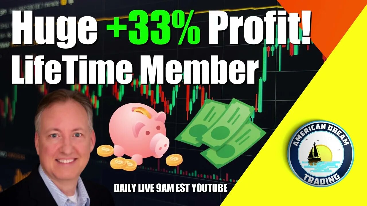 Huge +33% Profit Lifetime Members Stock Market Success