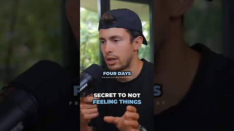 The SECRET to not feeling things..