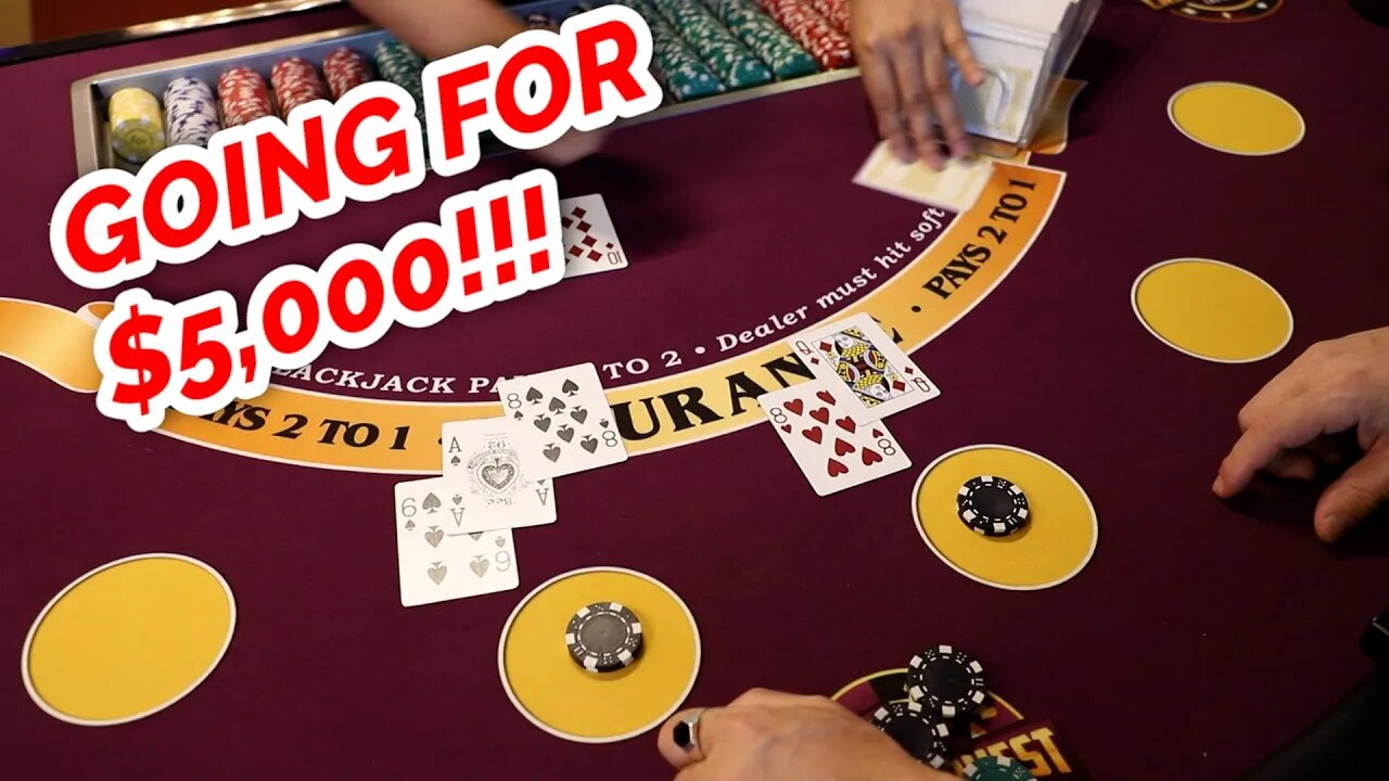 $5,000 Goal Blackjack - Timmy VS. David #3.14