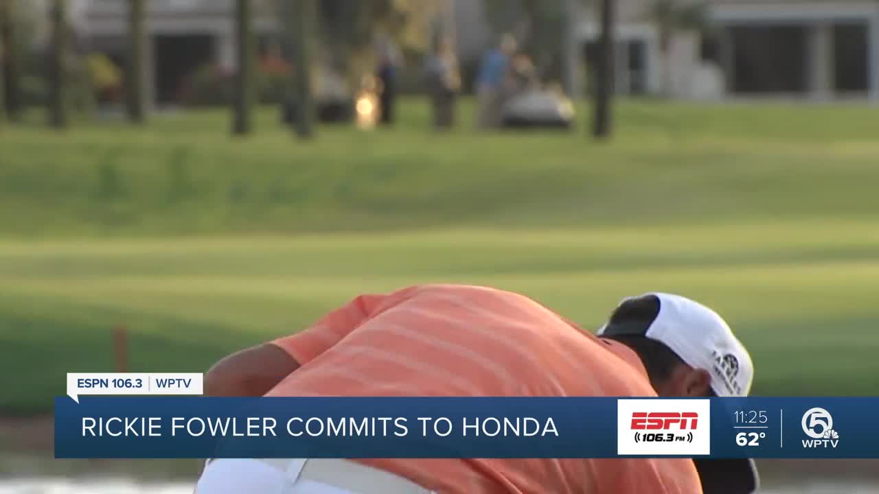 Rickie Fowler commits to the 2020 Honda Classic