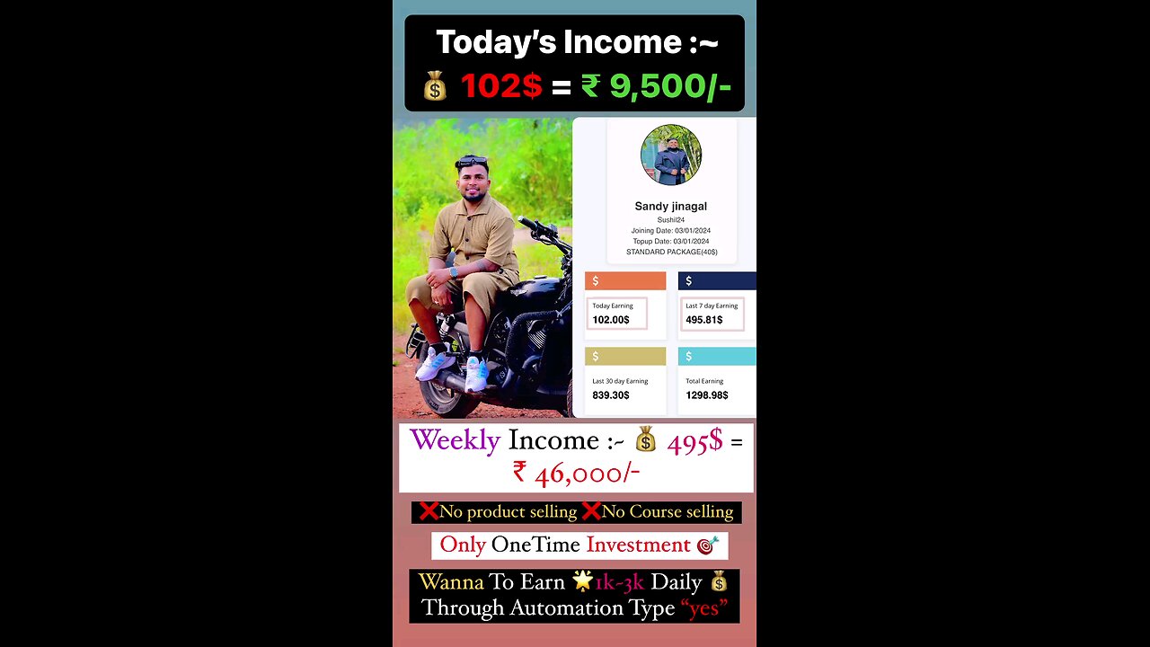 you and earn money and get follow my channel