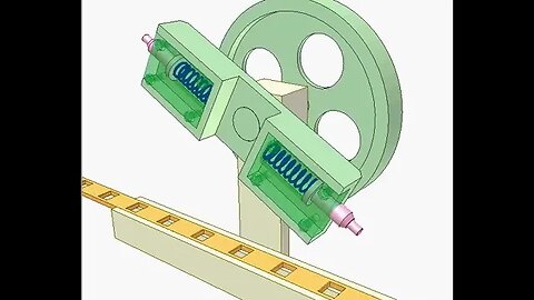 2105 Mechanism for advancing perforated strip 3