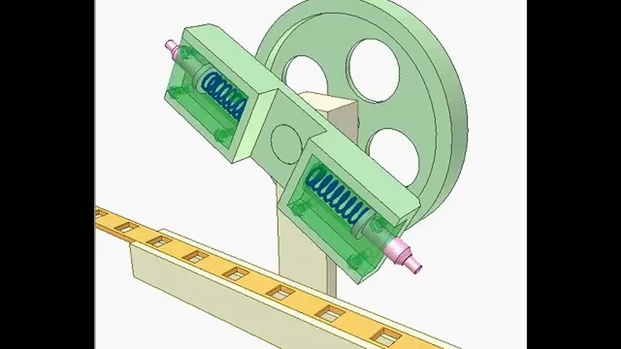 2105 Mechanism for advancing perforated strip 3