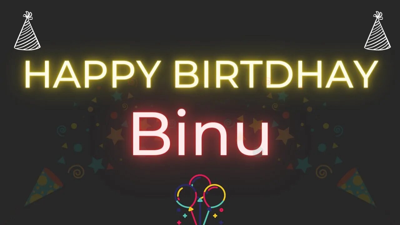 Happy Birthday to Binu - Birthday Wish From Birthday Bash
